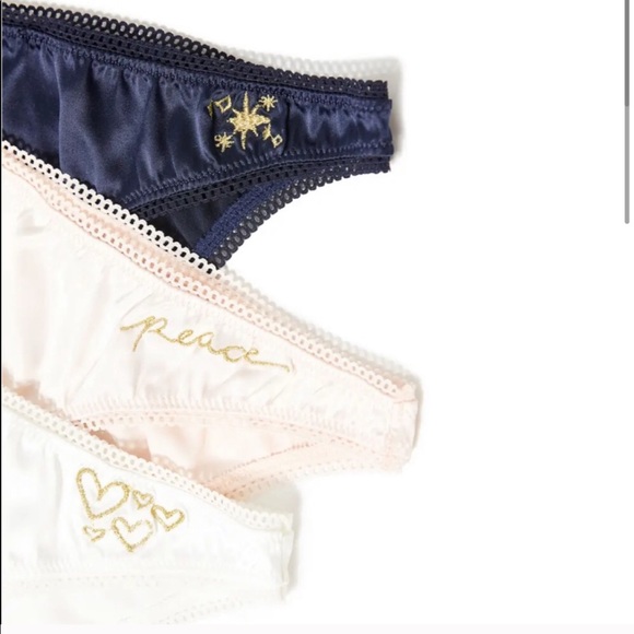 Free People 3 panties silky set Small New - Picture 2 of 6